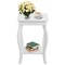 Set of 2 Modern Nightstand Side End Tables with Open Storage Shelf for Bedroom Decor